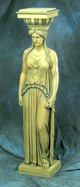 Greek Woman Caryatid Life-Size Statue 72" High